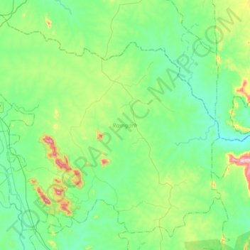 Ramgarh topographic map, elevation, terrain