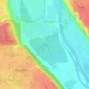 Wolf Willow topographic map, elevation, terrain
