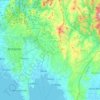 Tanay topographic map, elevation, terrain