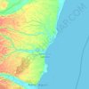 Santa Cruz Cabrália topographic map, elevation, terrain