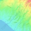 Canggu topographic map, elevation, terrain