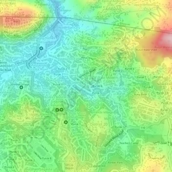 Brookside topographic map, elevation, terrain