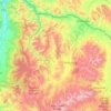 Granite County topographic map, elevation, terrain