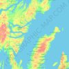 Trinity Bay topographic map, elevation, terrain