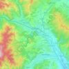 Comănești topographic map, elevation, terrain