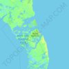 Mangrove Cay topographic map, elevation, terrain