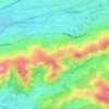 Hrasno Brdo topographic map, elevation, terrain