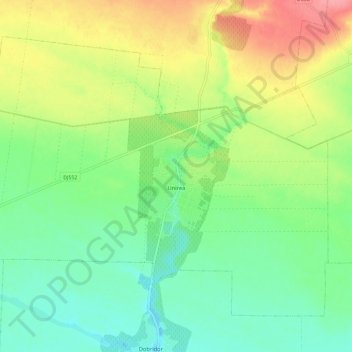 Unirea topographic map, elevation, terrain
