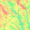 Тернопільська міська громада topographic map, elevation, terrain