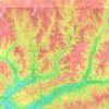 Blackwater River topographic map, elevation, terrain