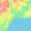 Маріупольська міська громада topographic map, elevation, terrain