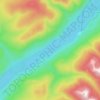 Cariboo Lake topographic map, elevation, terrain