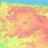 Le Douro topographic map, elevation, terrain