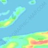 Newfoundland Tickle topographic map, elevation, terrain