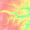 Thayer County topographic map, elevation, terrain