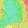 Lac des Iles topographic map, elevation, terrain