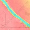 Buffalo Pound Lake topographic map, elevation, terrain