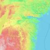Province of Östergötland topographic map, elevation, terrain