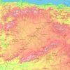Castille-et-León topographic map, elevation, terrain