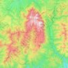 Parcul Natural Bucegi topographic map, elevation, terrain