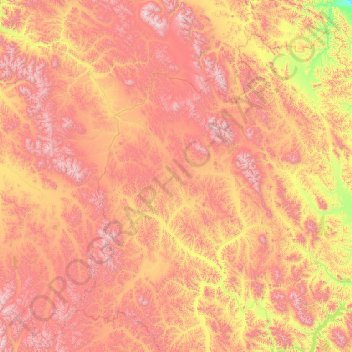 Сусуманский городской округ topographic map, elevation, terrain
