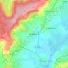 Amelécourt topographic map, elevation, terrain