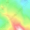 Russell Glacier topographic map, elevation, terrain