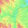 Zajecar City topographic map, elevation, terrain