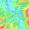 Rytro topographic map, elevation, terrain