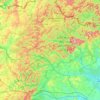 Vosges du Nord topographic map, elevation, terrain