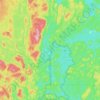 Lady Evelyn River topographic map, elevation, terrain