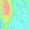 Hinthada topographic map, elevation, terrain