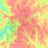 Kirksville topographic map, elevation, terrain
