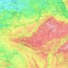 Wallonië topographic map, elevation, terrain
