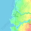 Fort Bragg topographic map, elevation, terrain