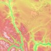 Area E (Bonaparte Plateau) topographic map, elevation, terrain