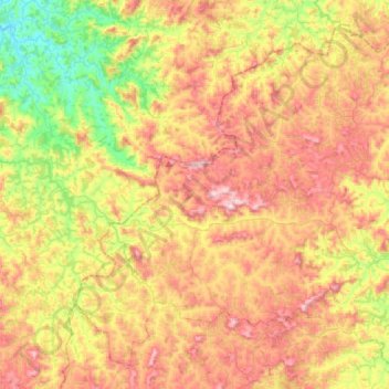 Desterro de Entre Rios topographic map, elevation, terrain