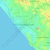 Thiruvananthapuram topographic map, elevation, terrain