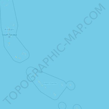 Gilbert Islands topographic map, elevation, terrain