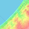 Gaza Strip topographic map, elevation, terrain