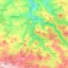 Mulda/Sachsen topographic map, elevation, terrain