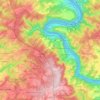 Boppard topographic map, elevation, terrain