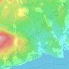 Little Bass River topographic map, elevation, terrain