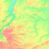 La Belleza topographic map, elevation, terrain