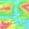 Mtskheta topographic map, elevation, terrain