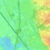 Lind topographic map, elevation, terrain