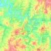 Laranjal Paulista topographic map, elevation, terrain