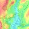 Taftville topographic map, elevation, terrain