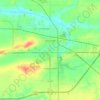 Jacksonville topographic map, elevation, terrain