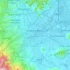 Mexico City topographic map, elevation, terrain